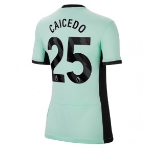 Chelsea Moises Caicedo #25 Replika Tredjetrøje Dame 2023-24 Kortærmet
